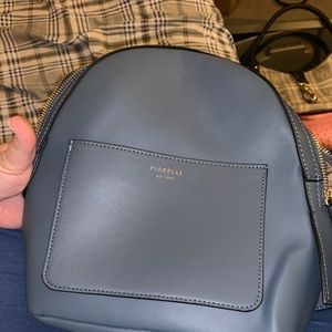 Floral like backpack light blue purse